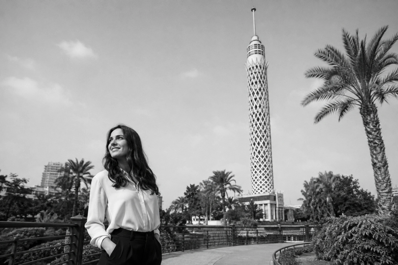 Illustrative Tower on Film Experience preview for Cairo Tower