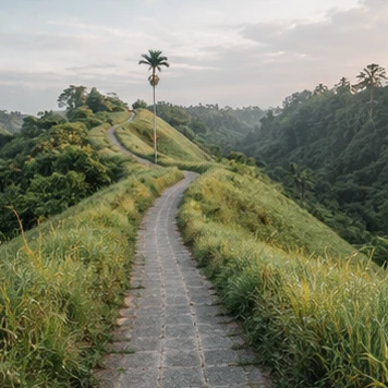 Illustrative catalog artwork of Campuhan Ridge Walk in Bali