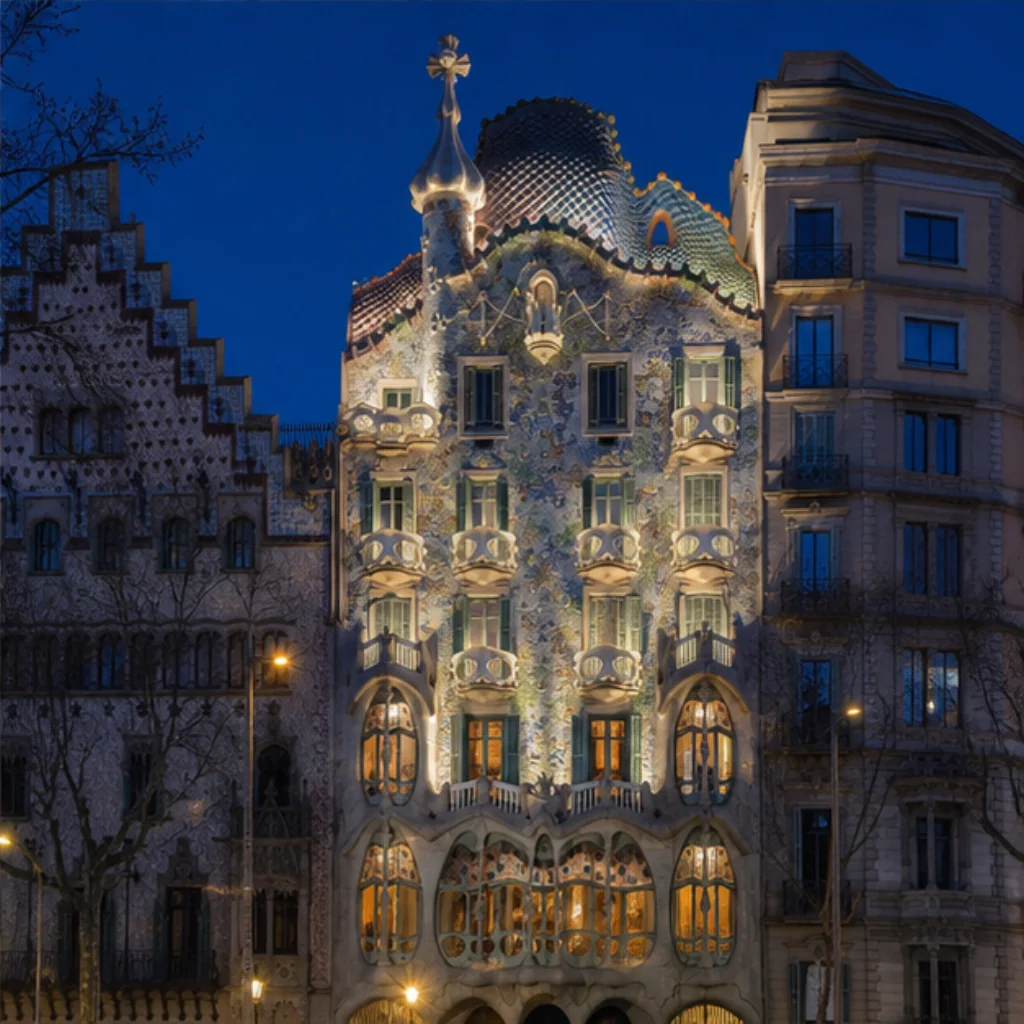 Illustrative Blue Hour Experience preview for Casa Batlló