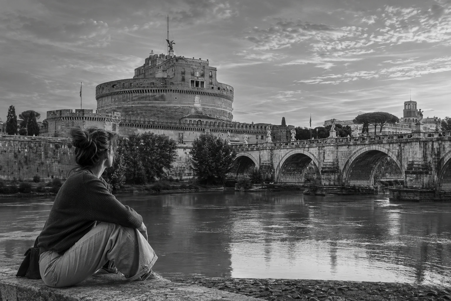 Illustrative Tiber on Film Experience preview for Castel Sant'Angelo