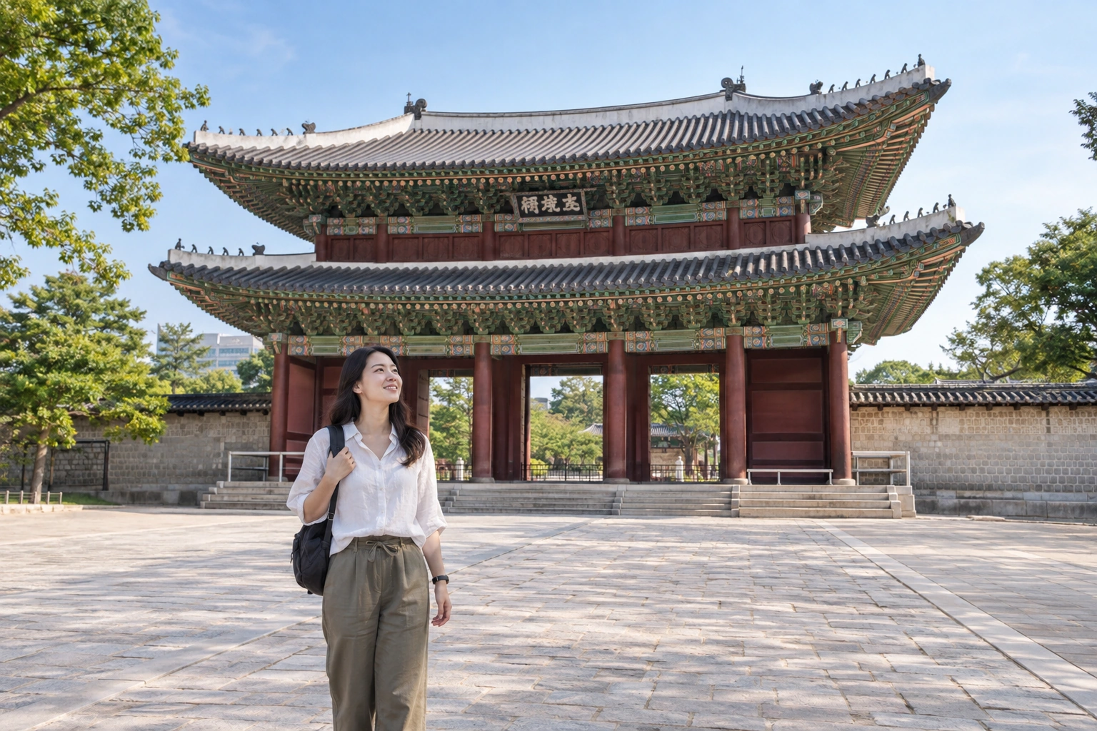 Illustrative Donhwamun Light Experience preview for Changdeokgung Palace