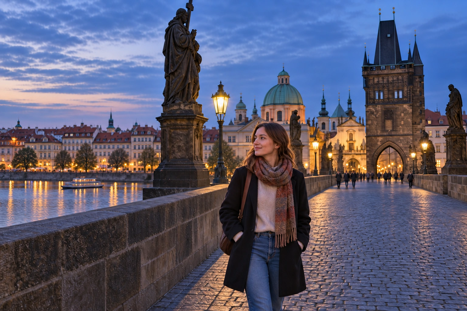 Illustrative Bridge at Blue Hour Experience preview for Charles Bridge