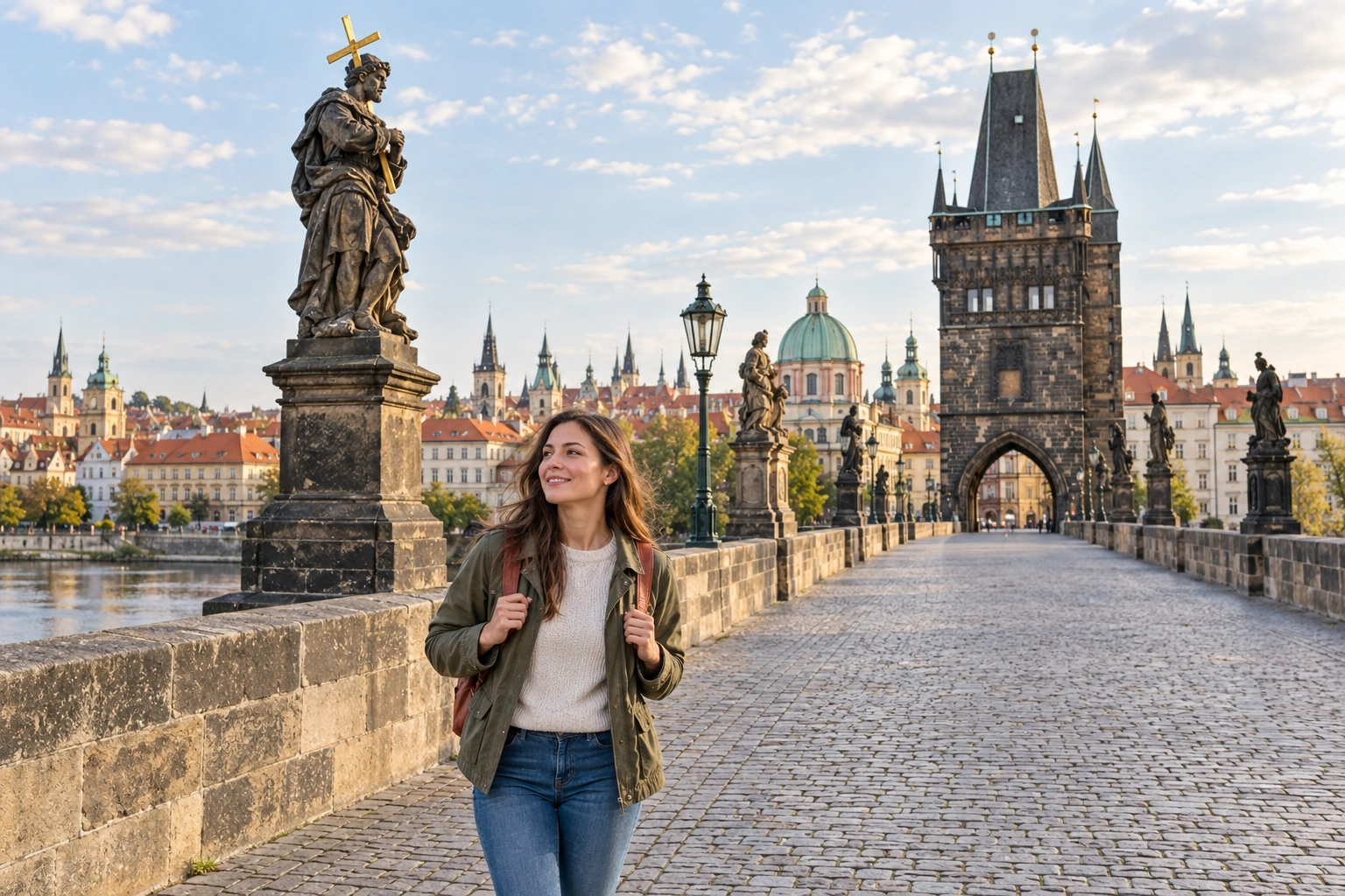 Illustrative Vltava Stone Experience preview at Charles Bridge