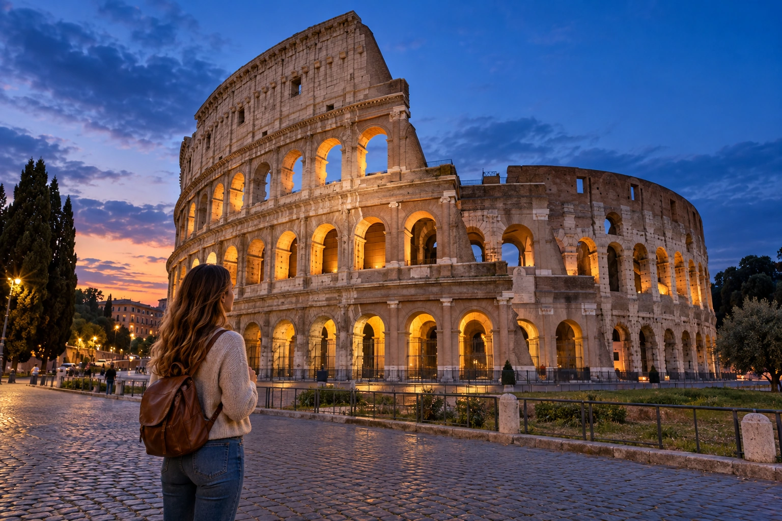 Illustrative Roman Blue Hour Experience preview for Colosseum