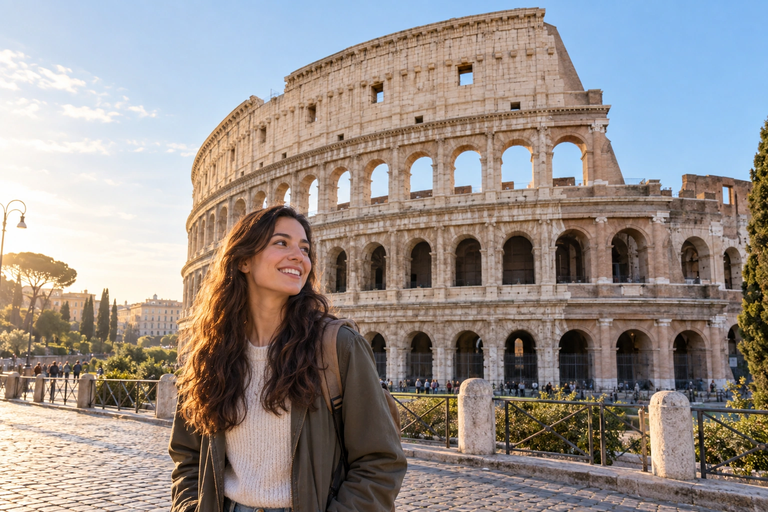 Illustrative Travertine Morning Experience preview at Colosseum