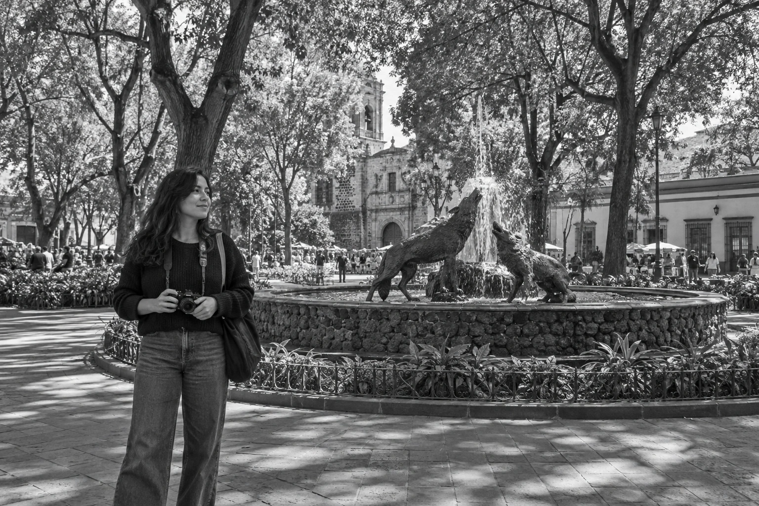 Illustrative Centenario on Film Experience preview at Jardin Centenario Coyoacan