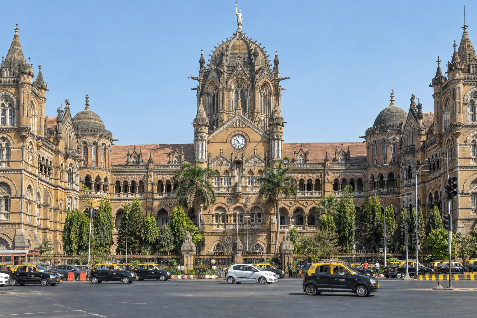 Illustrative catalog artwork of Chhatrapati Shivaji Maharaj Terminus in Mumbai