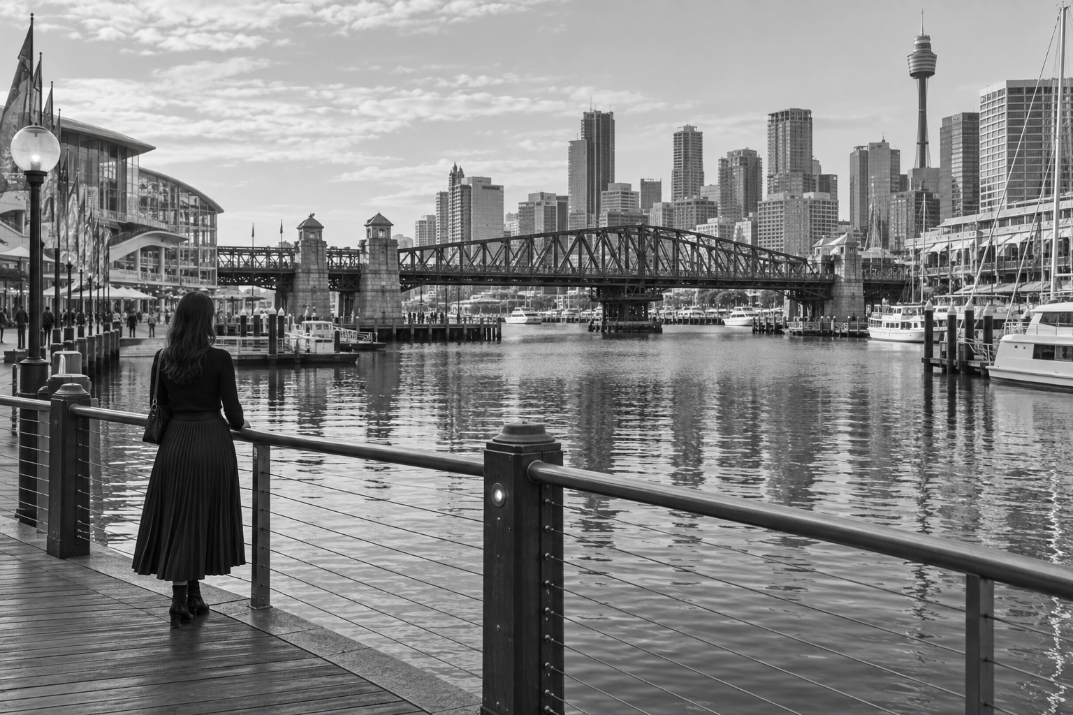 Illustrative Darling Harbour on Film Experience preview for Darling Harbour