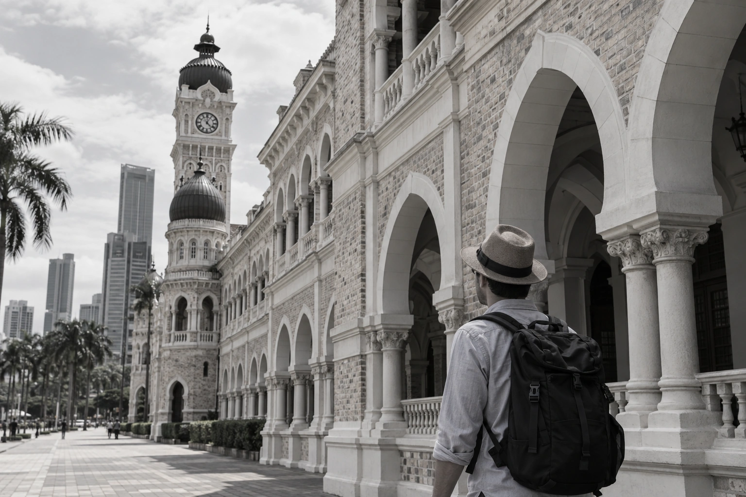 Illustrative Dataran on Film Experience preview for Dataran Merdeka