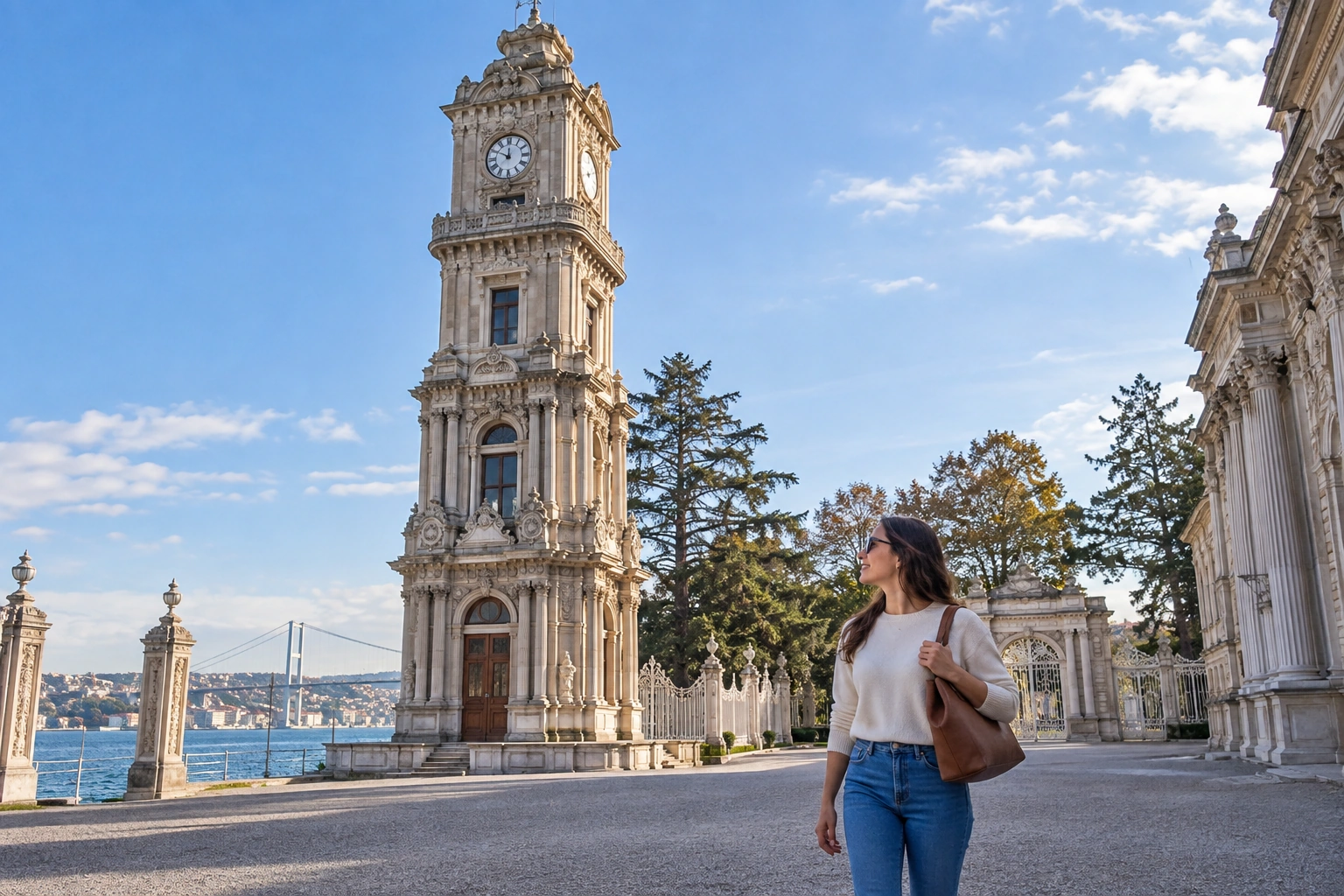 Illustrative Bosphorus Forecourt Experience preview for Dolmabahce Clock Tower