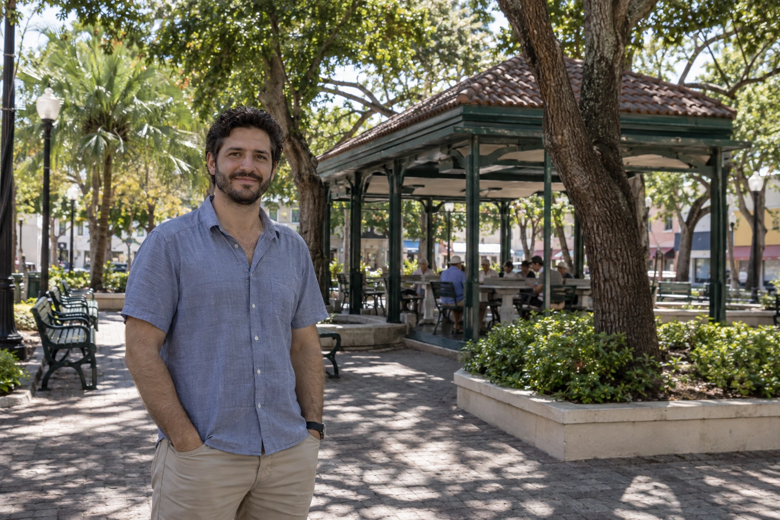 Illustrative Calle Ocho Shade Experience preview at Máximo Gómez Park
