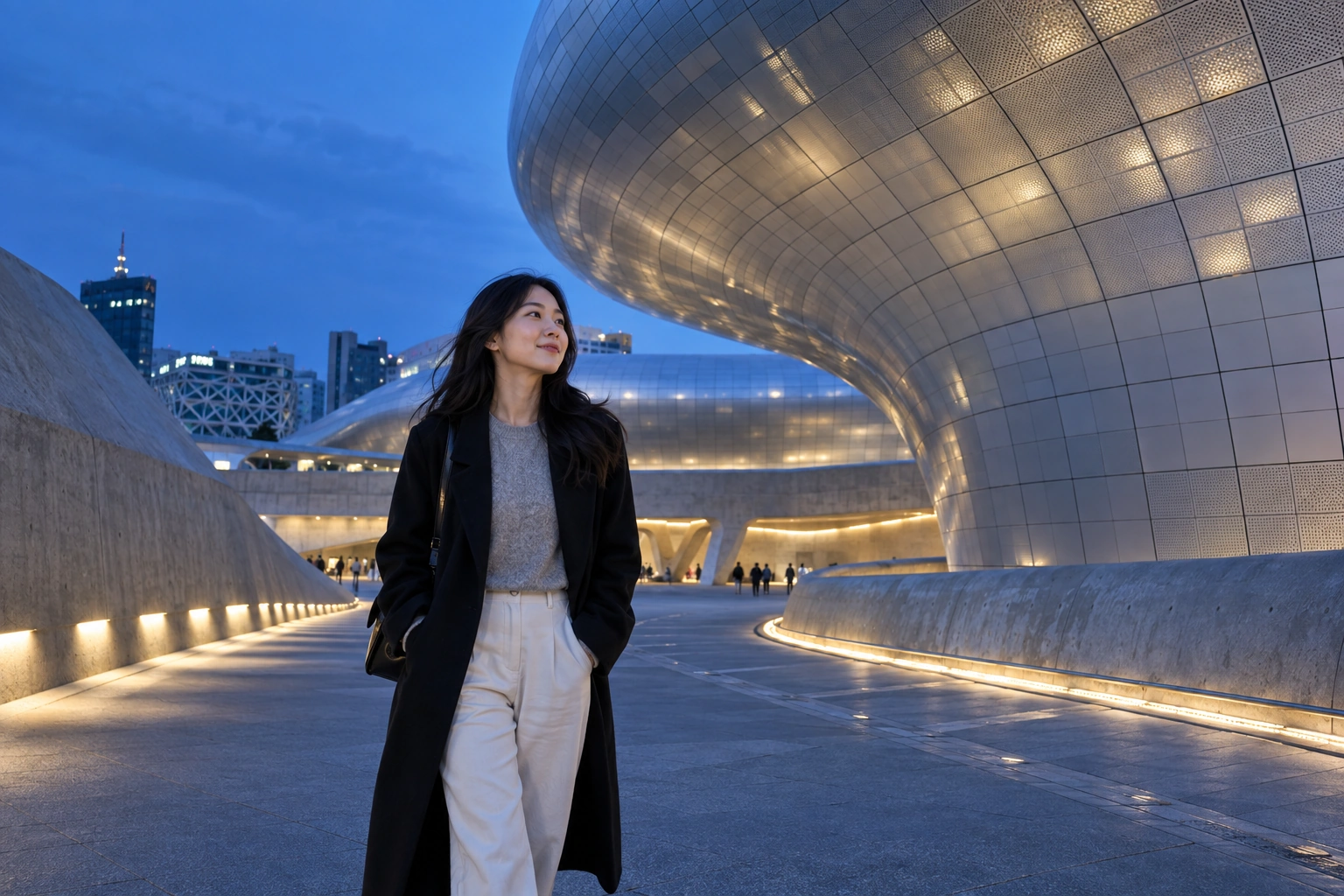 Illustrative Dongdaemun Blue Experience preview for Dongdaemun Design Plaza