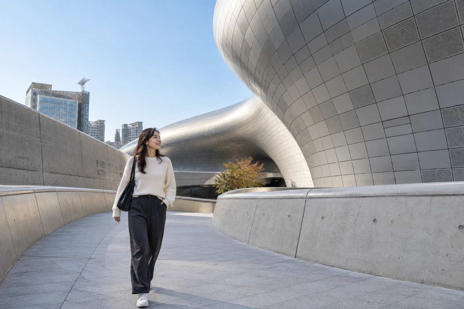 Illustrative Silver Curve Experience preview for Dongdaemun Design Plaza