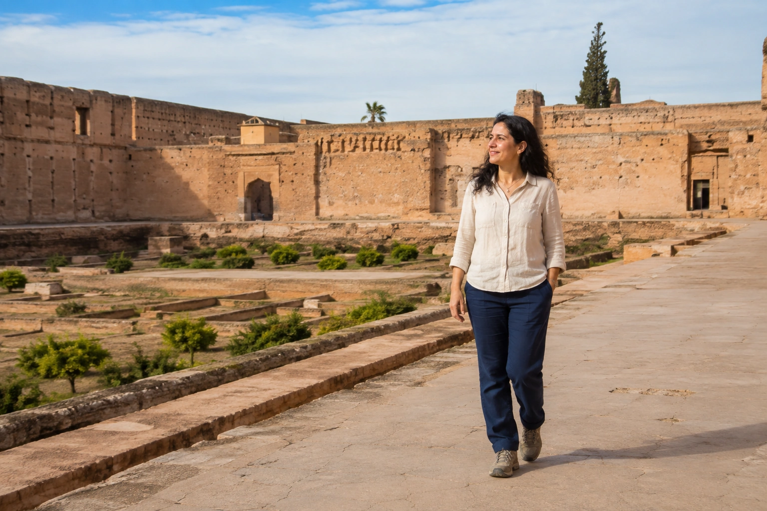 Illustrative Ochre Courtyard Experience preview for El Badi Palace