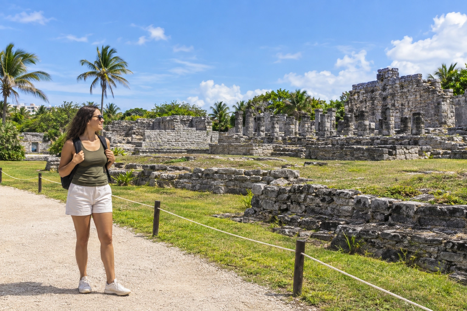 Illustrative Limestone Daylight Experience preview at El Rey Archaeological Zone