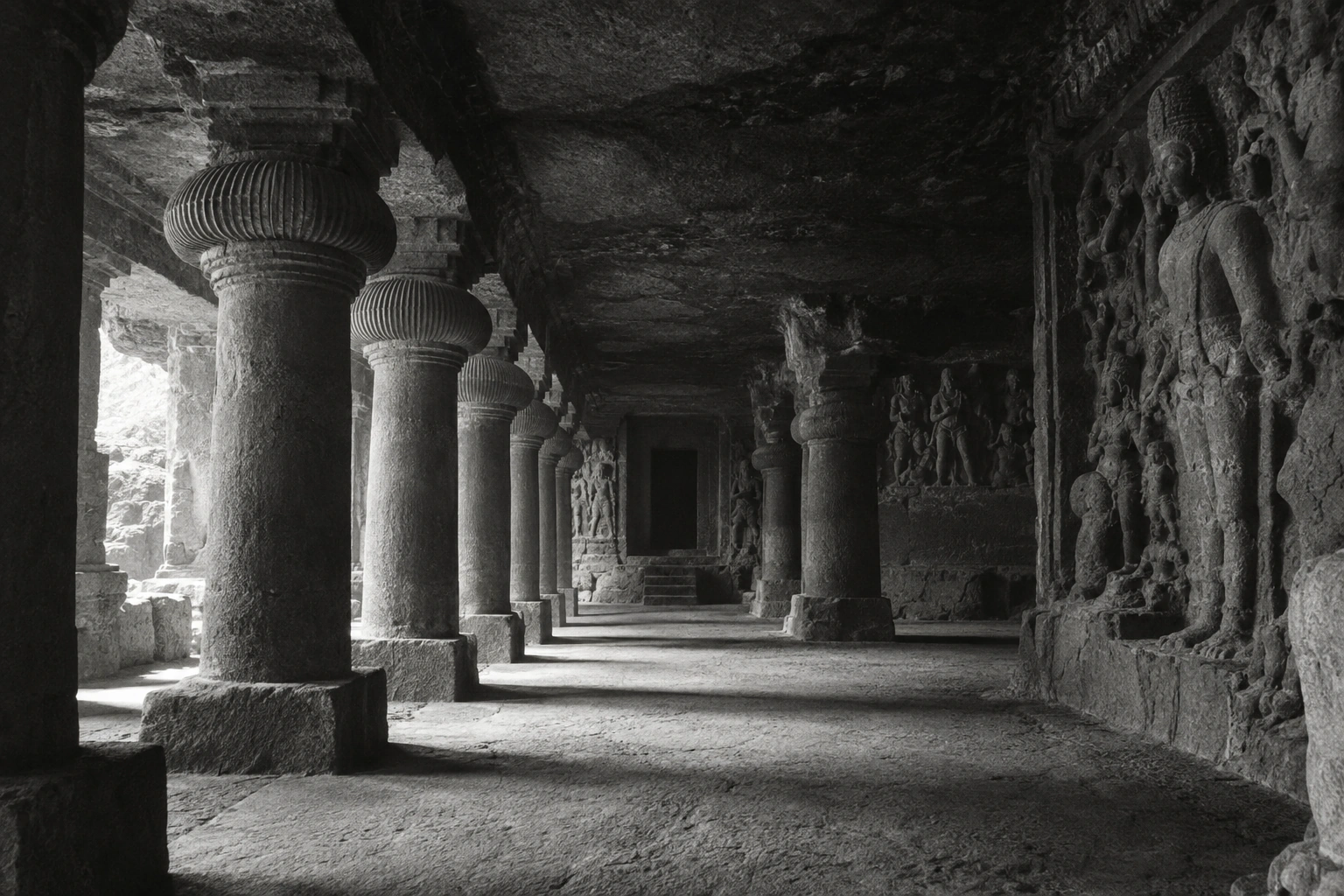 Illustrative Elephanta on Film Experience preview for Elephanta Caves