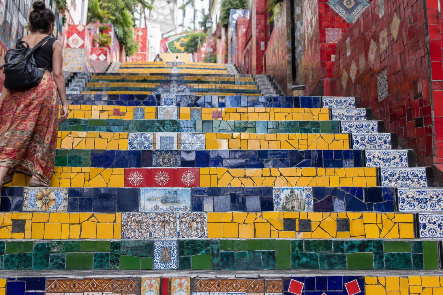 Illustrative Selarón Colors Experience preview for Escadaria Selarón