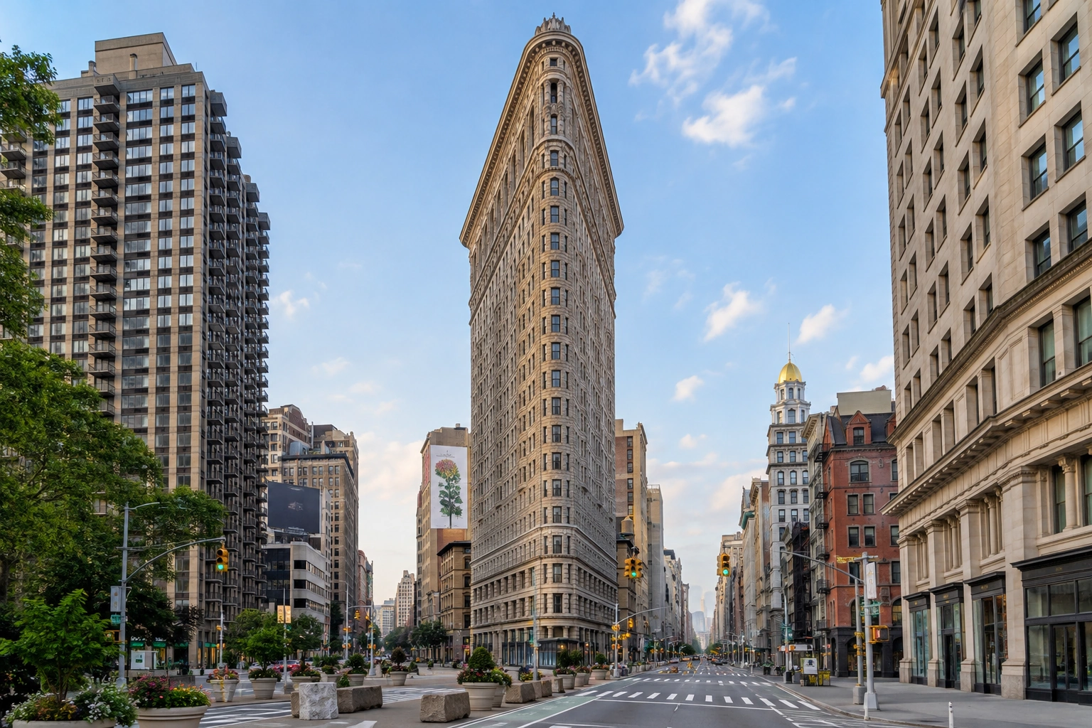 Illustrative catalog artwork of Flatiron Building in New York