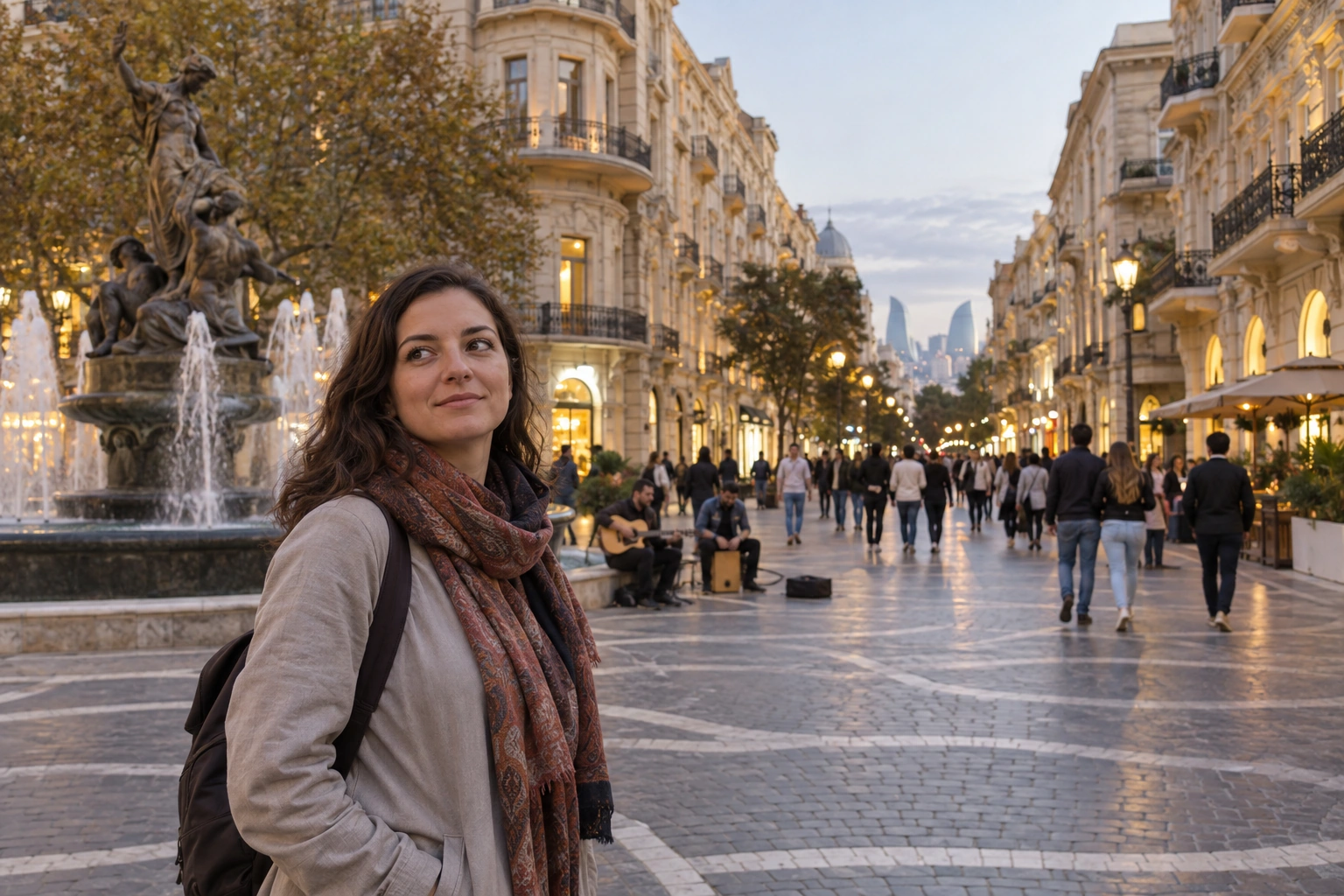Illustrative Nizami Street Experience preview for Fountains Square
