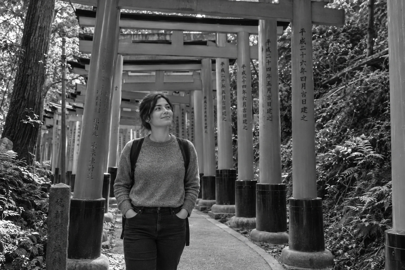 Illustrative Torii on Film Experience preview for Fushimi Inari Taisha
