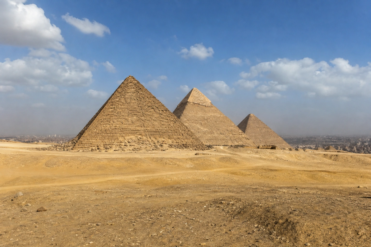 Illustrative catalog artwork of the Giza pyramids in the Cairo & Giza collection