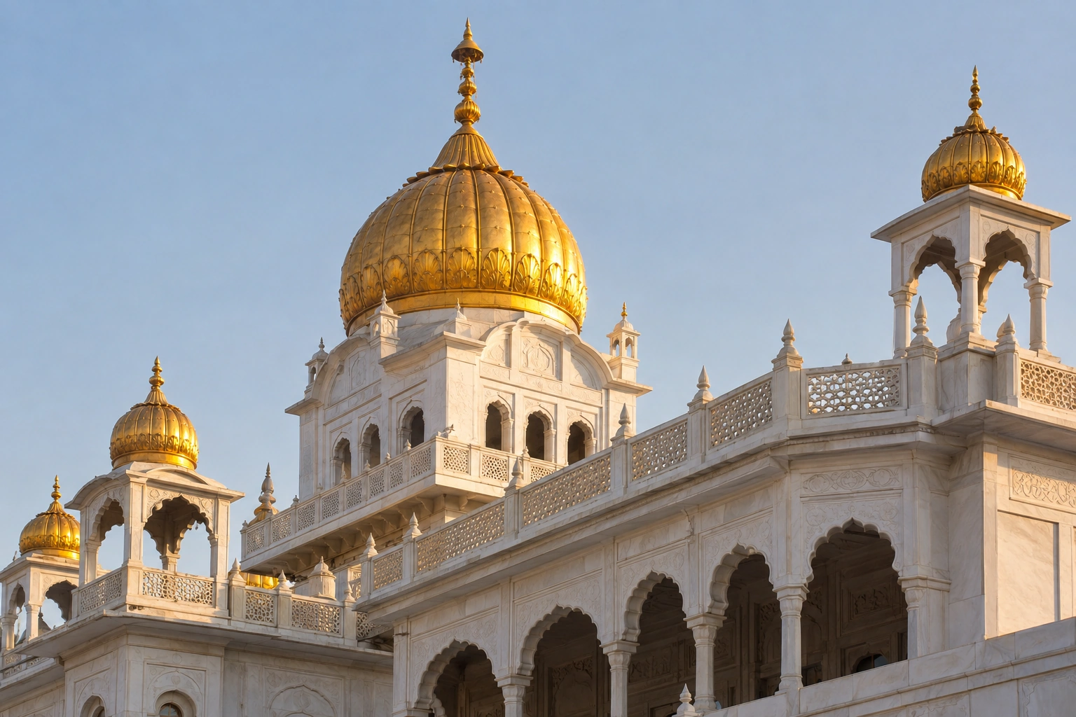 Illustrative Golden Dome Experience preview for Gurudwara Bangla Sahib