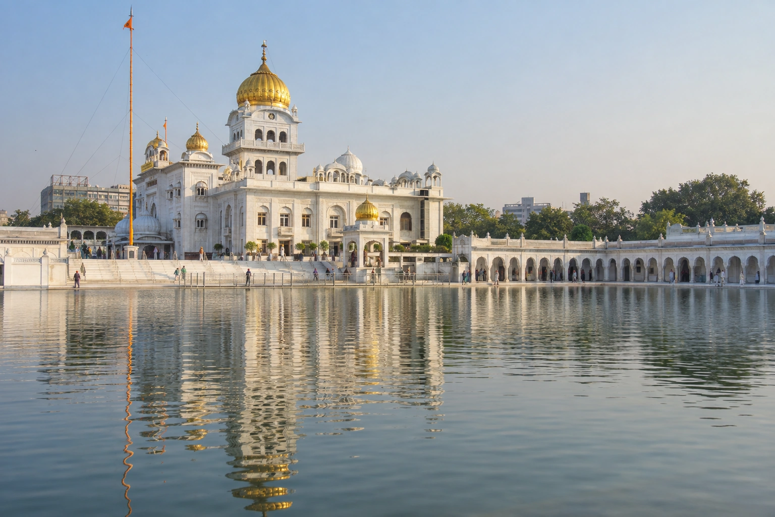 Illustrative catalog artwork of Gurudwara Bangla Sahib in Delhi