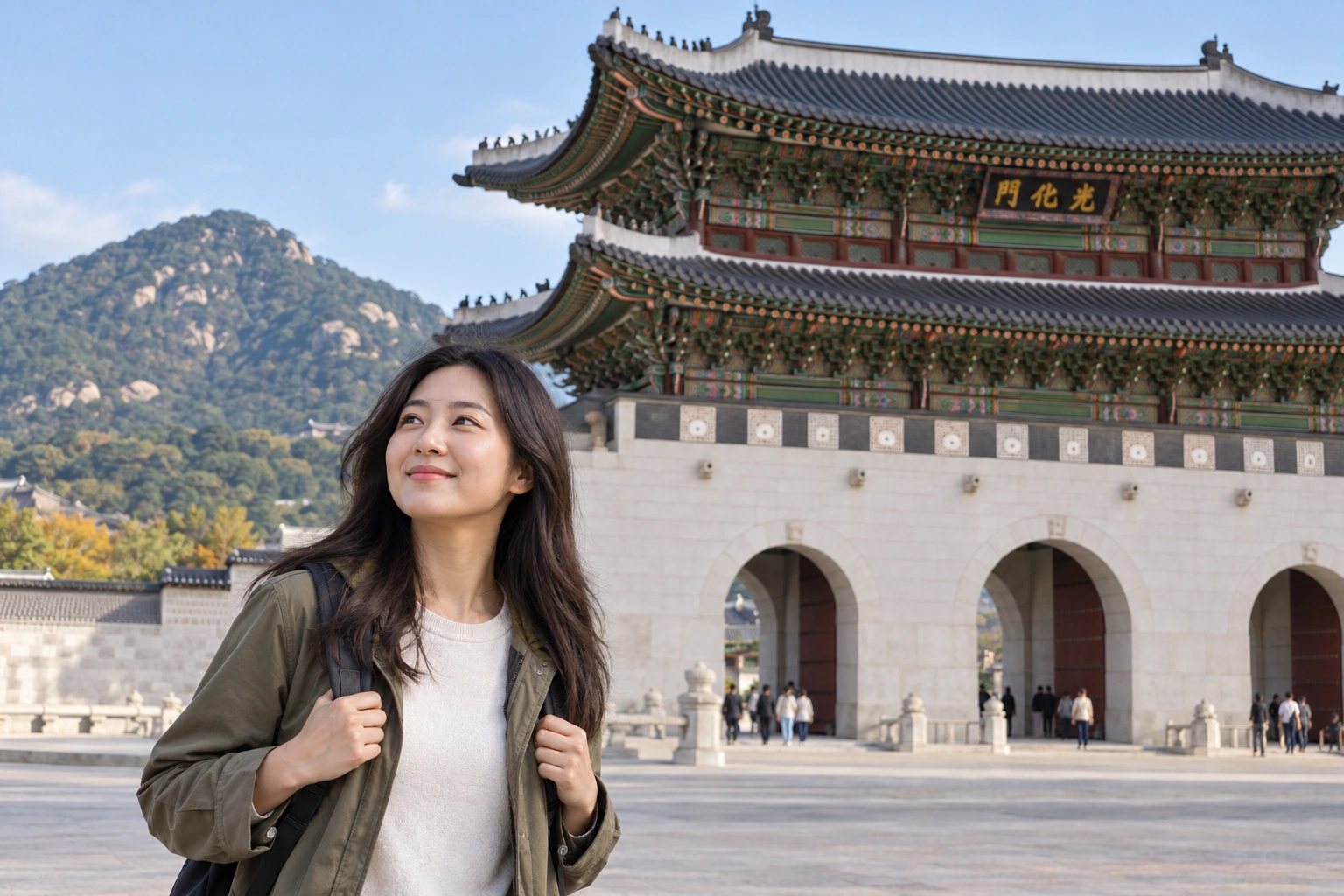 Illustrative Palace Gate Detail Experience preview for Gyeongbokgung Palace
