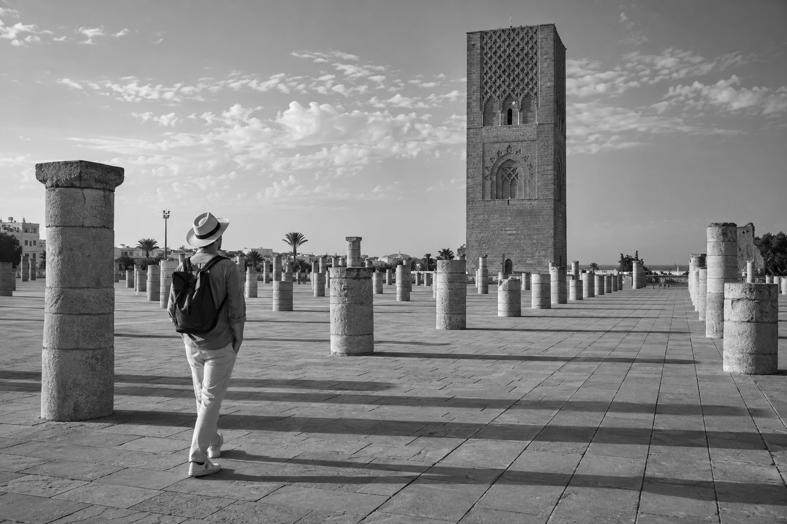 Illustrative Hassan Tower on Film Experience preview for Hassan Tower