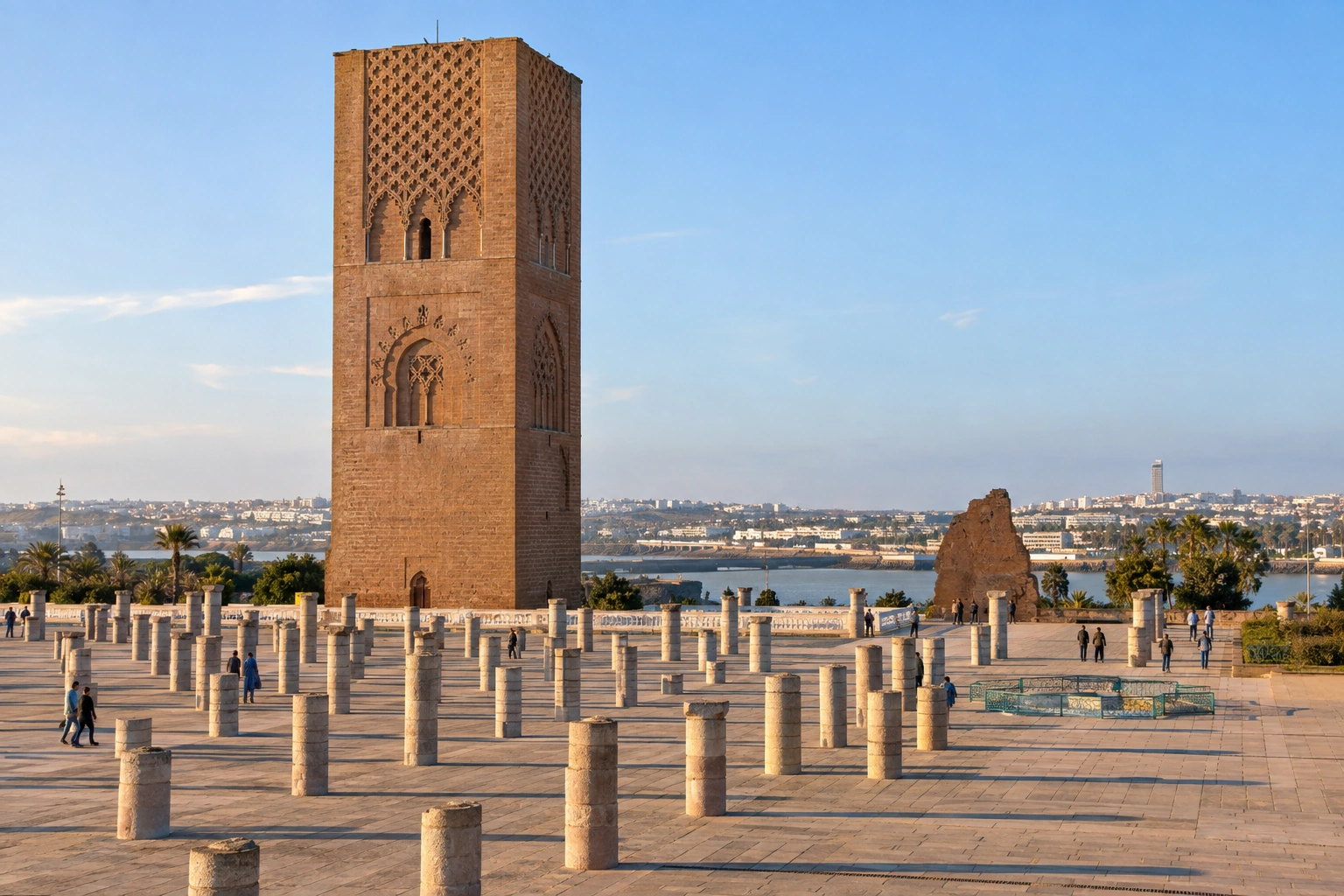Illustrative catalog artwork of Hassan Tower in Rabat