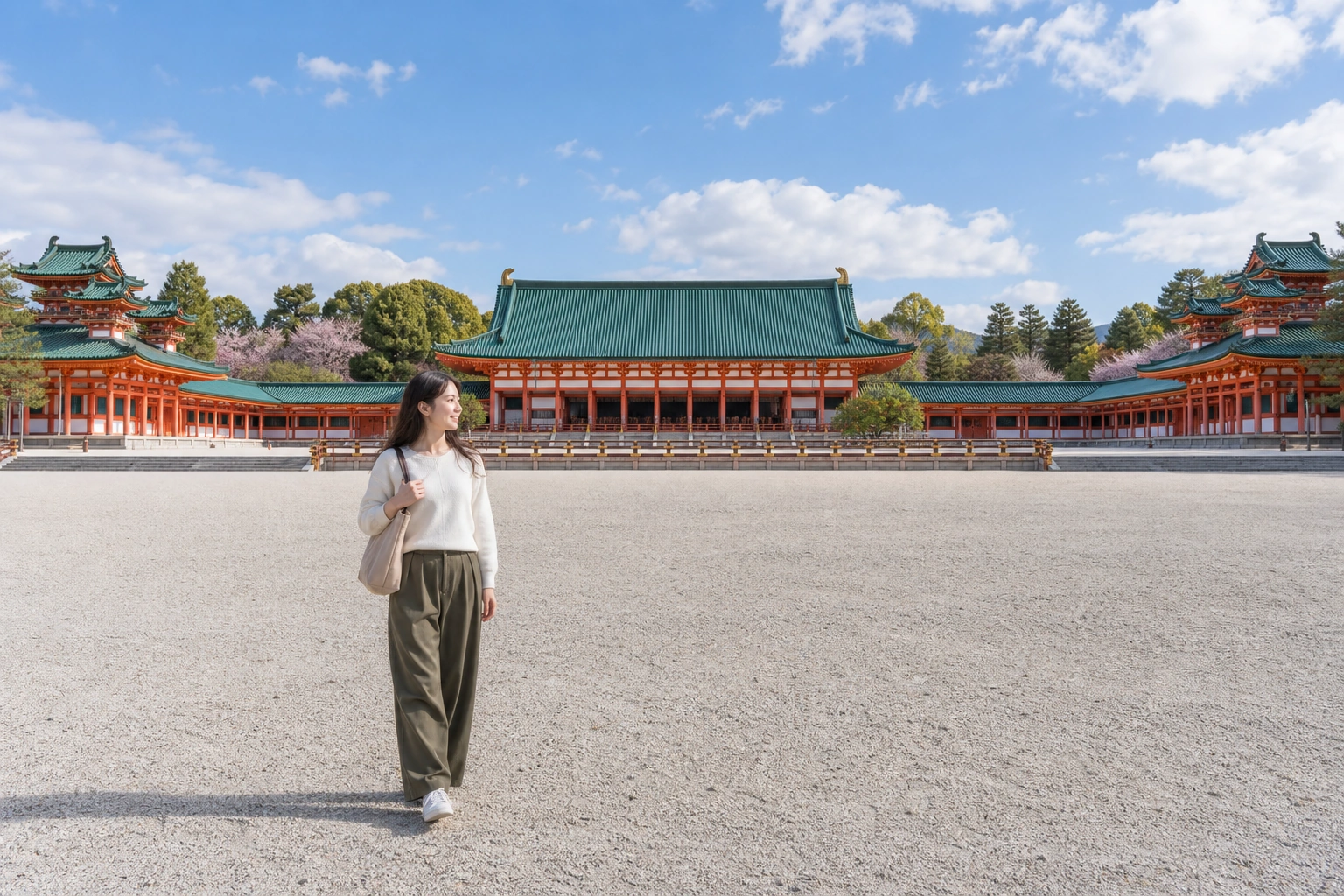 Illustrative Okazaki Forecourt Experience preview for Heian Jingu