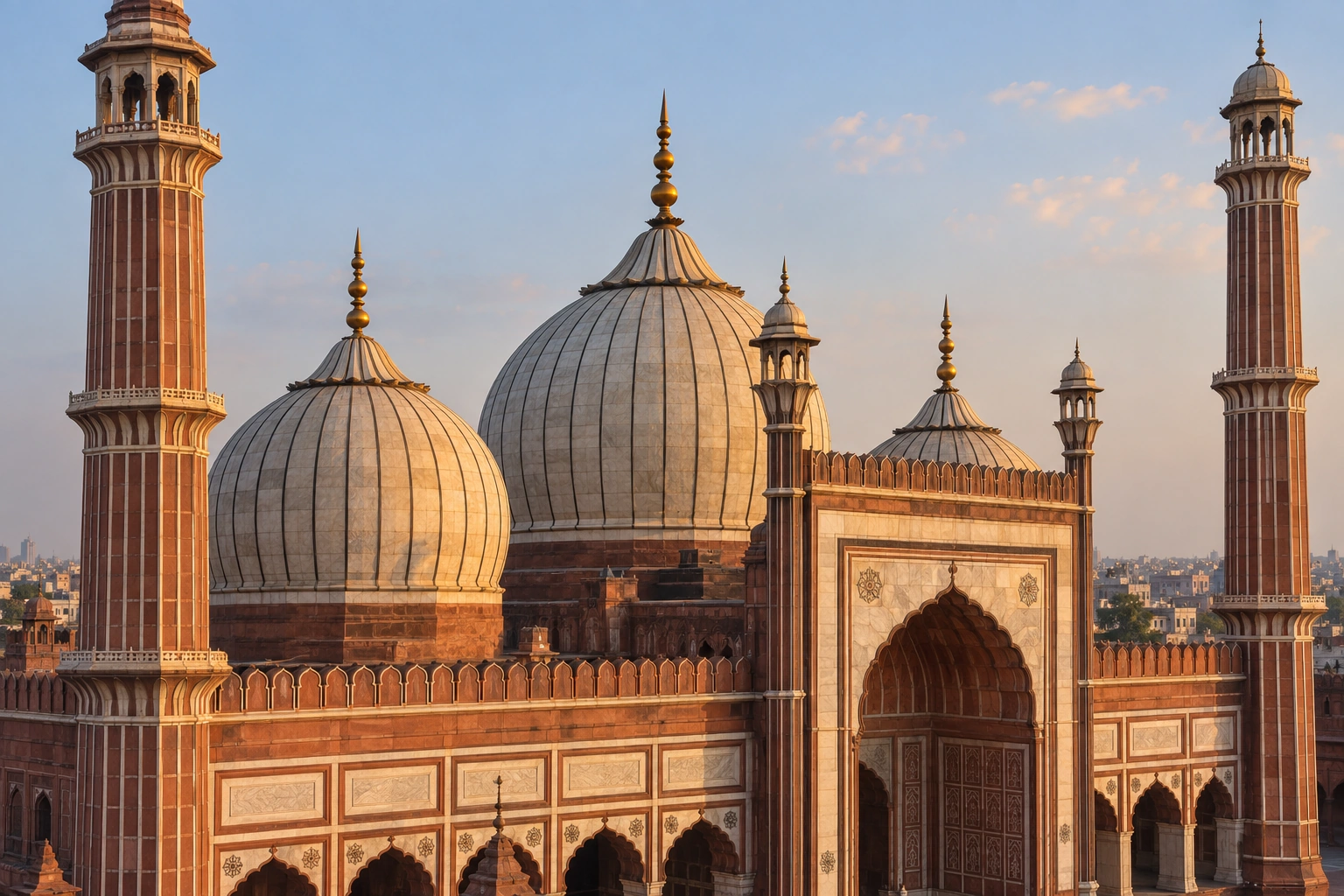 Illustrative Striped Domes Experience preview for Jama Masjid