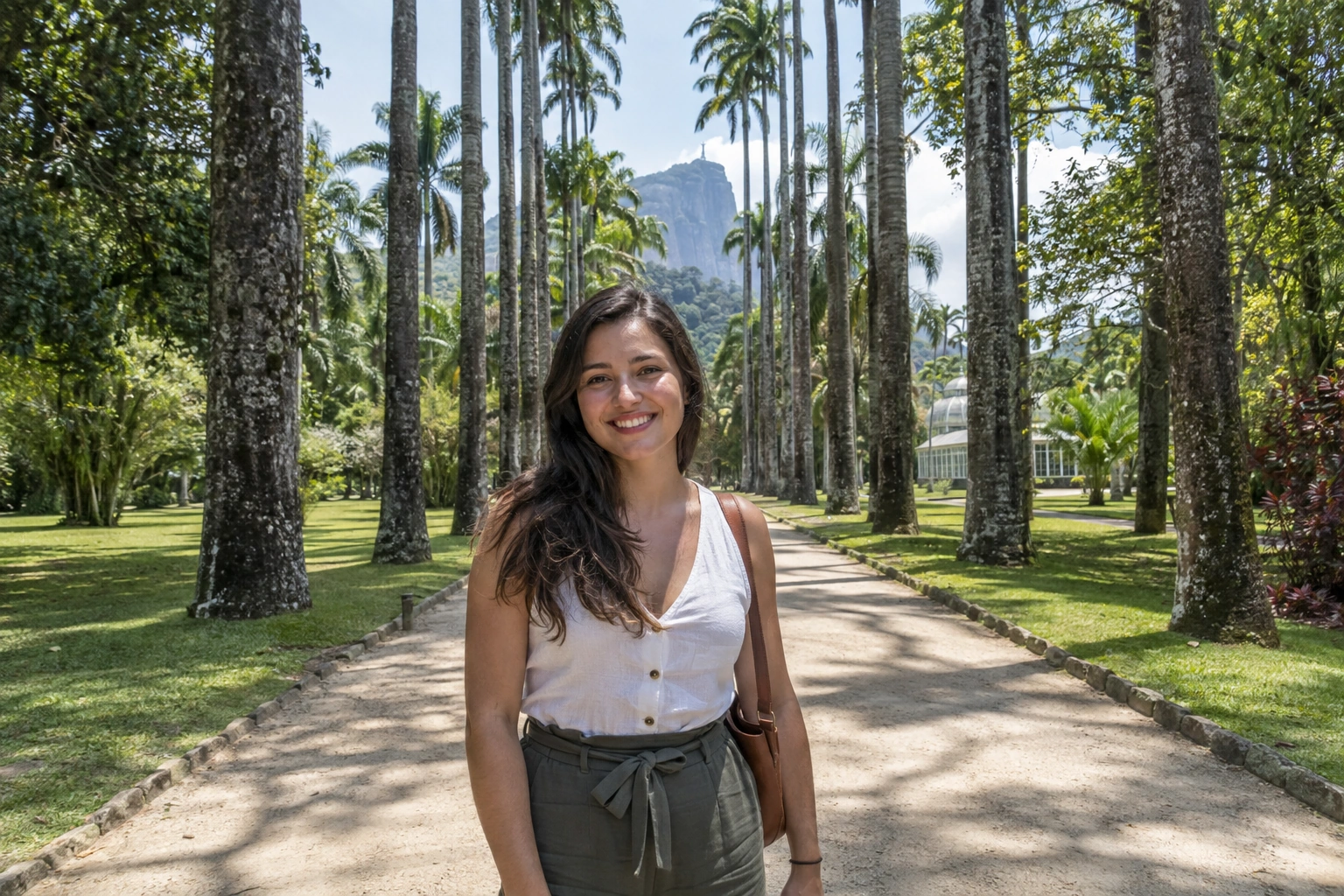 Illustrative Palm Alley Light Experience preview for Rio de Janeiro Botanical Garden
