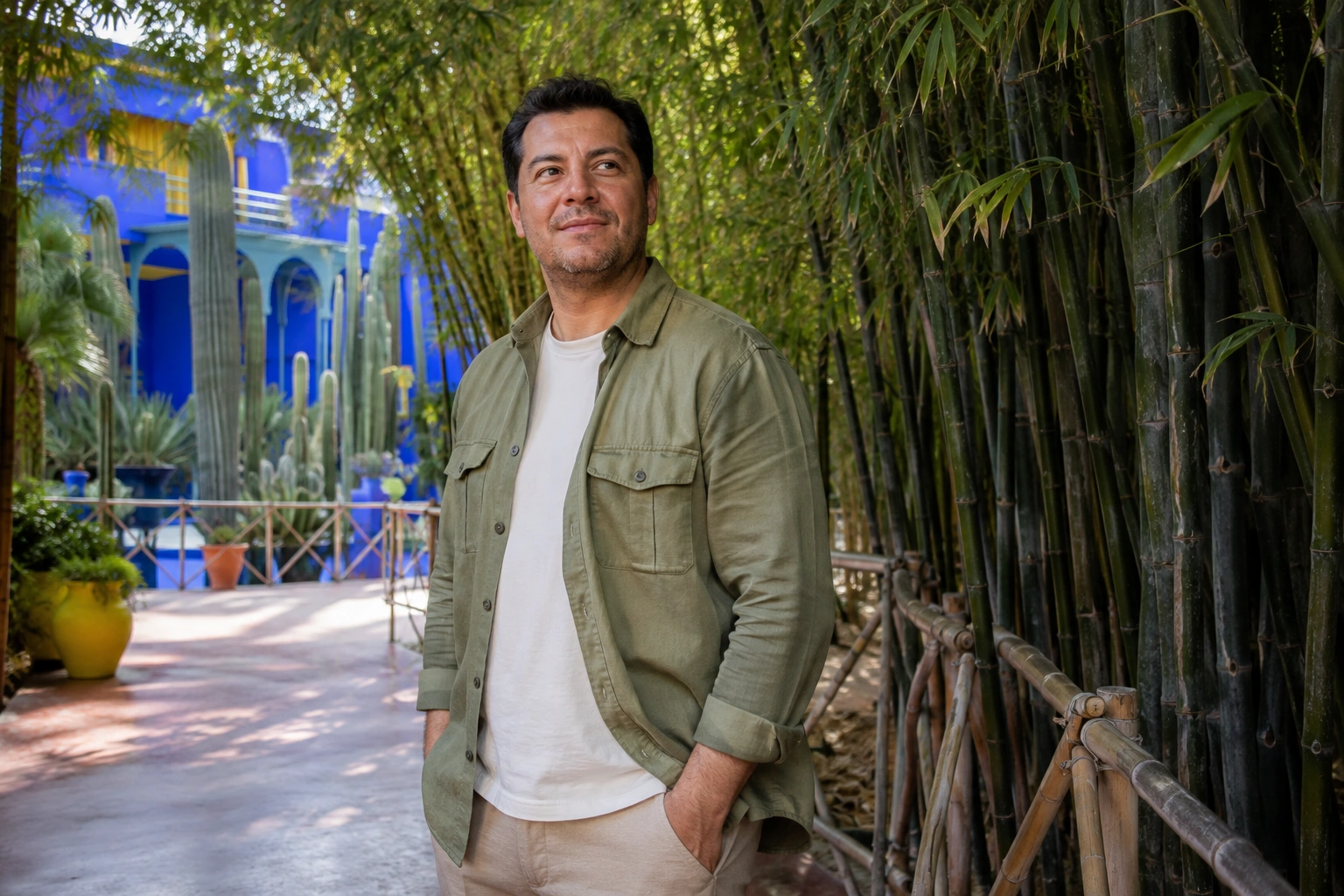 Illustrative Bamboo Calm Experience preview for Jardin Majorelle