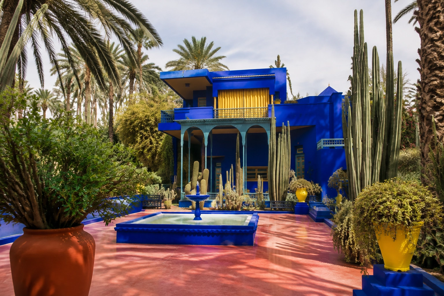 Illustrative catalog artwork of Jardin Majorelle in Marrakech