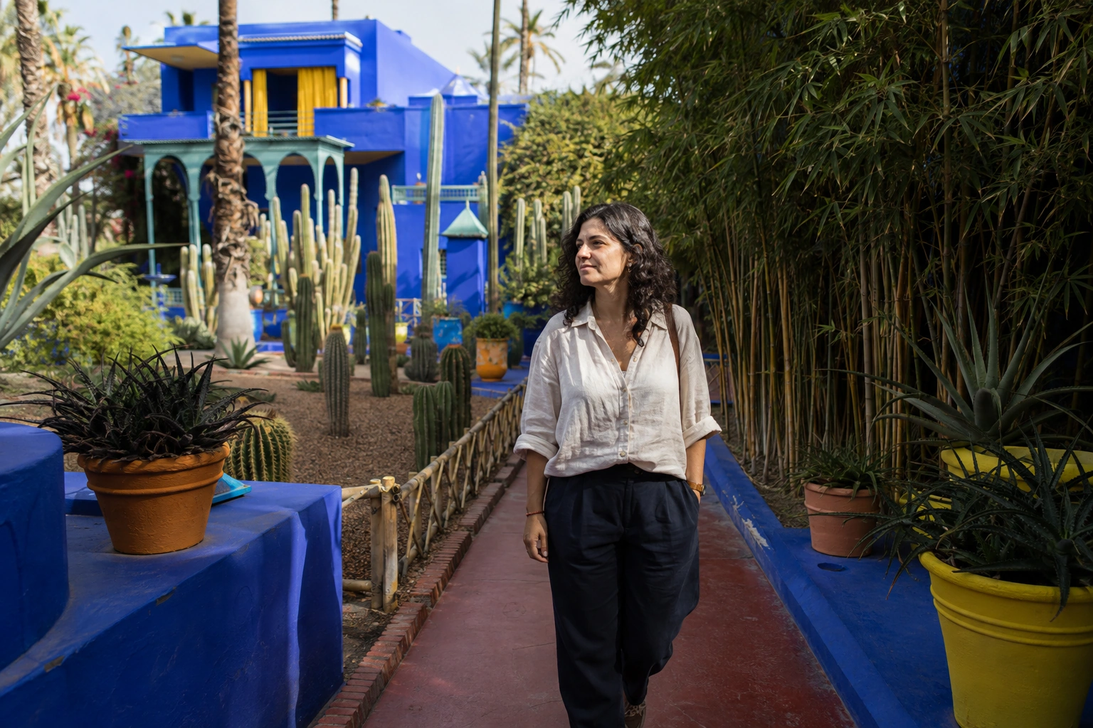 Illustrative Majorelle Blue Experience preview at Jardin Majorelle