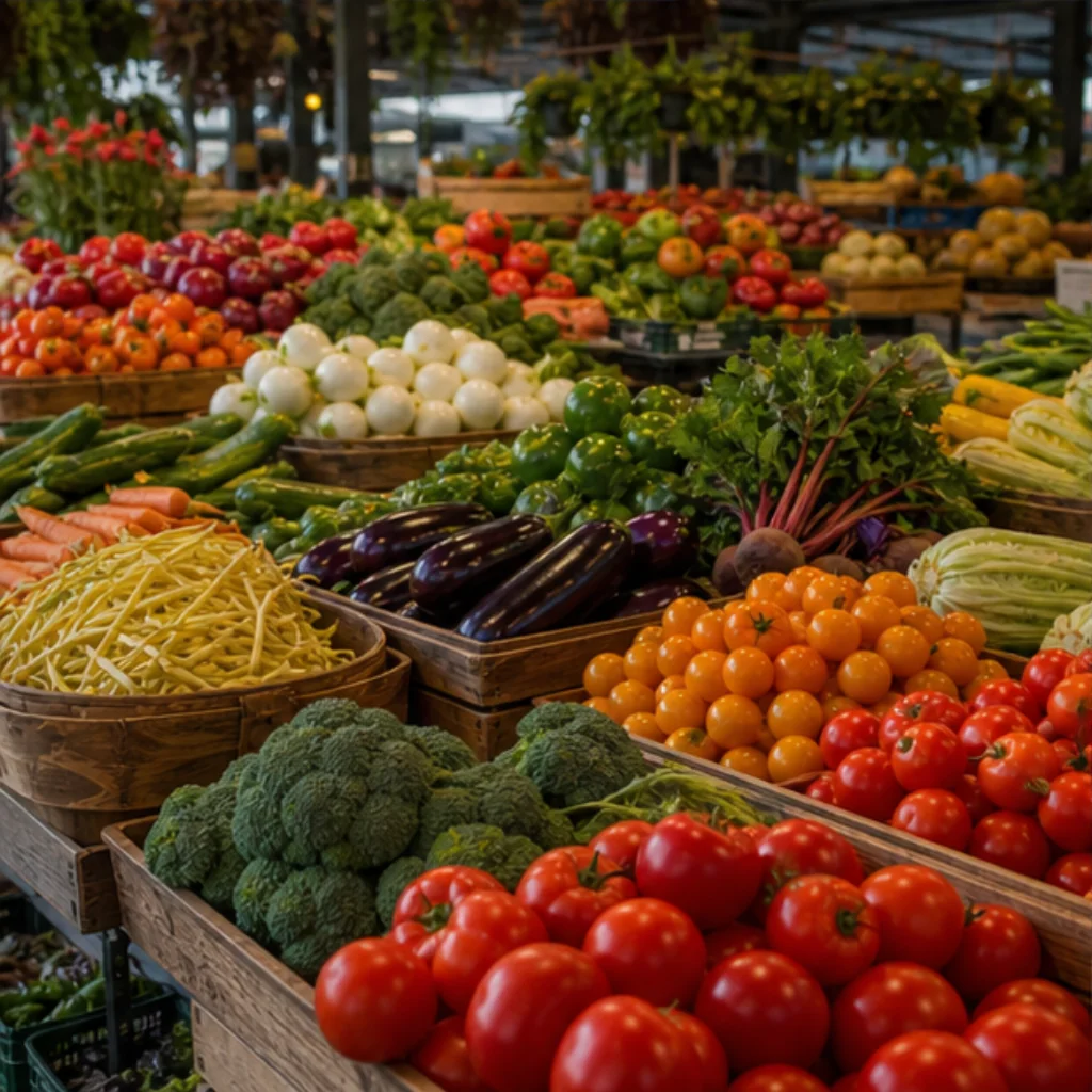 Illustrative Harvest Colour Experience preview for Jean-Talon Market