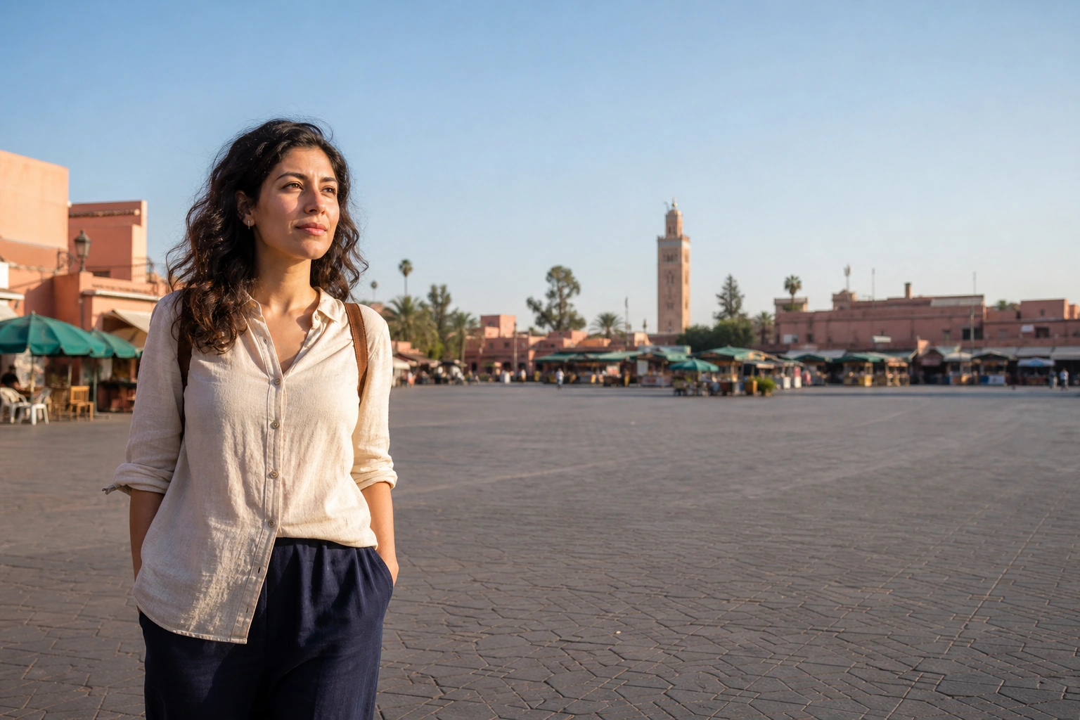 Illustrative Square First Light Experience preview for Jemaa el-Fnaa