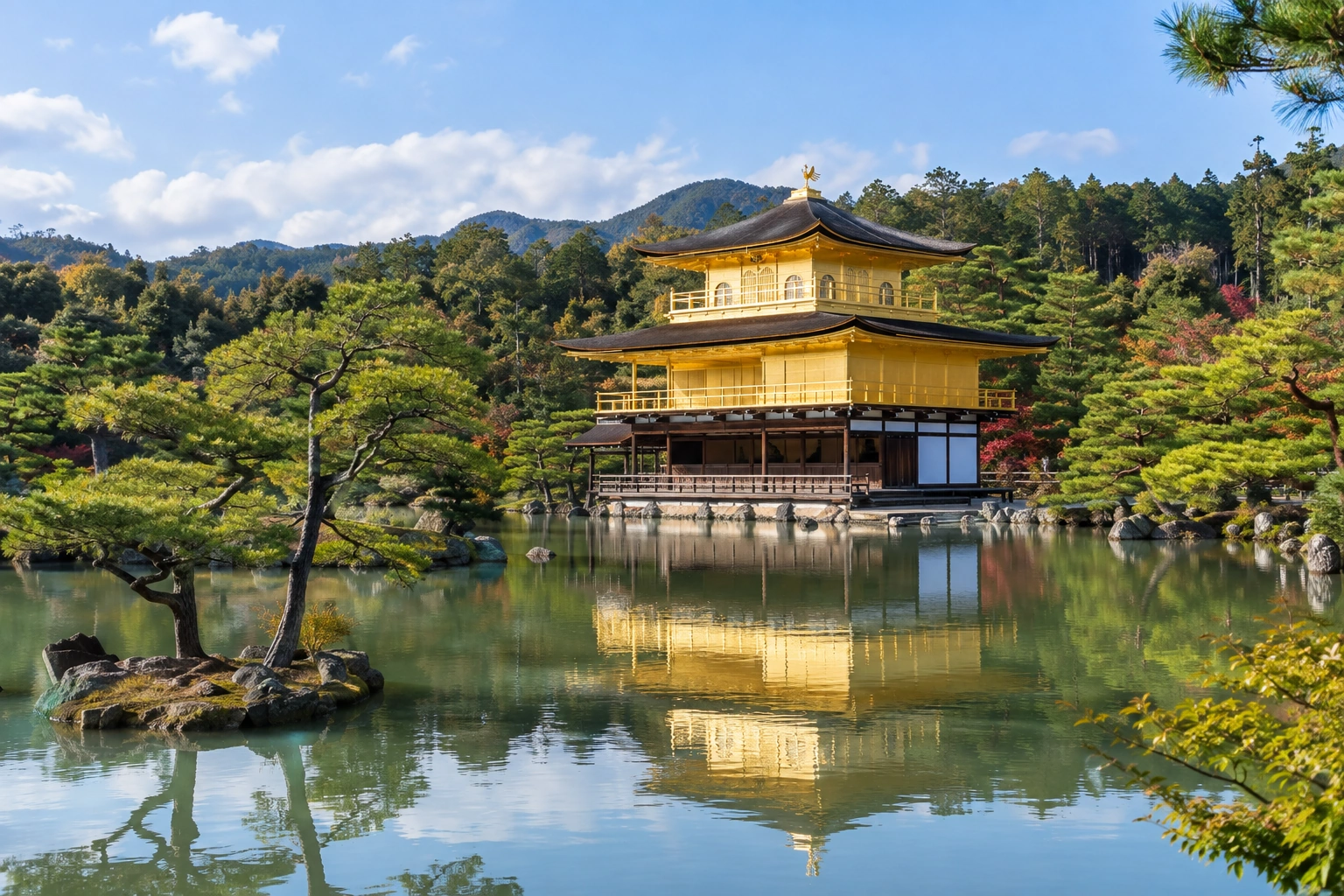 Illustrative catalog artwork of Kinkaku-ji in Kyoto