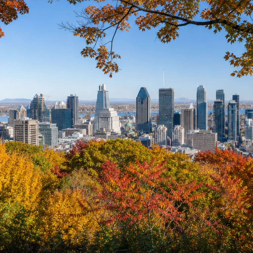 Illustrative Autumn Canopy Experience preview for Kondiaronk Lookout