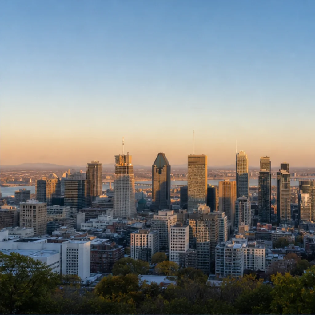 Illustrative Skyline First Light Experience preview for Kondiaronk Lookout