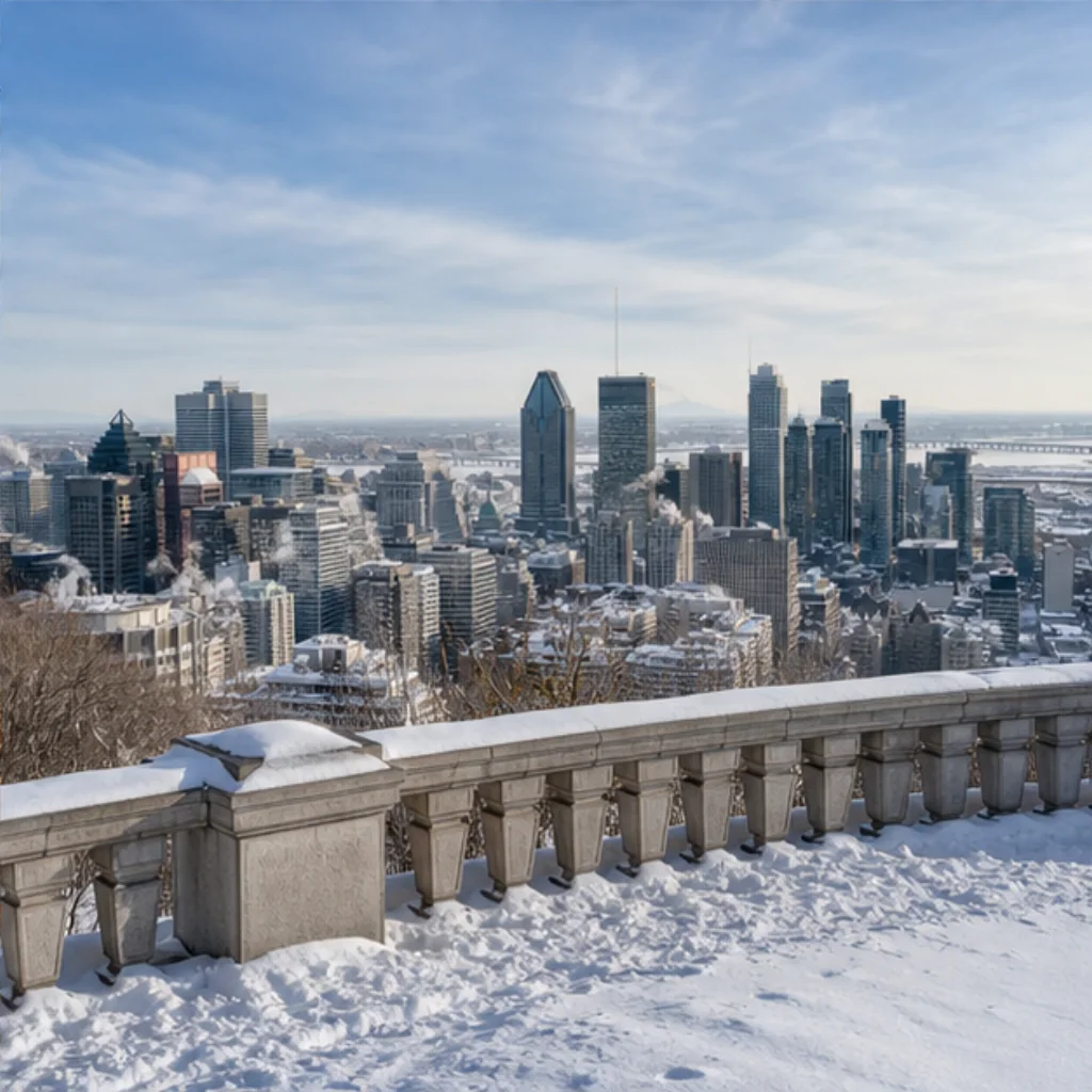 Illustrative Winter Overlook Experience preview for Kondiaronk Lookout
