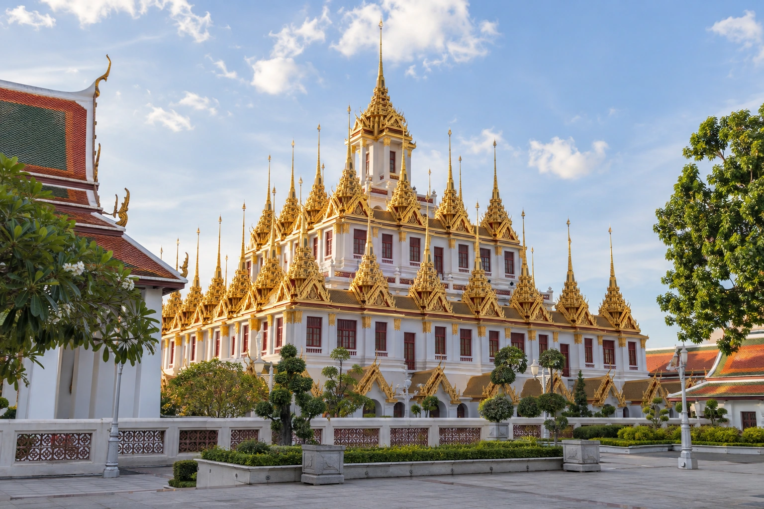 Illustrative catalog artwork of Loha Prasat in Bangkok