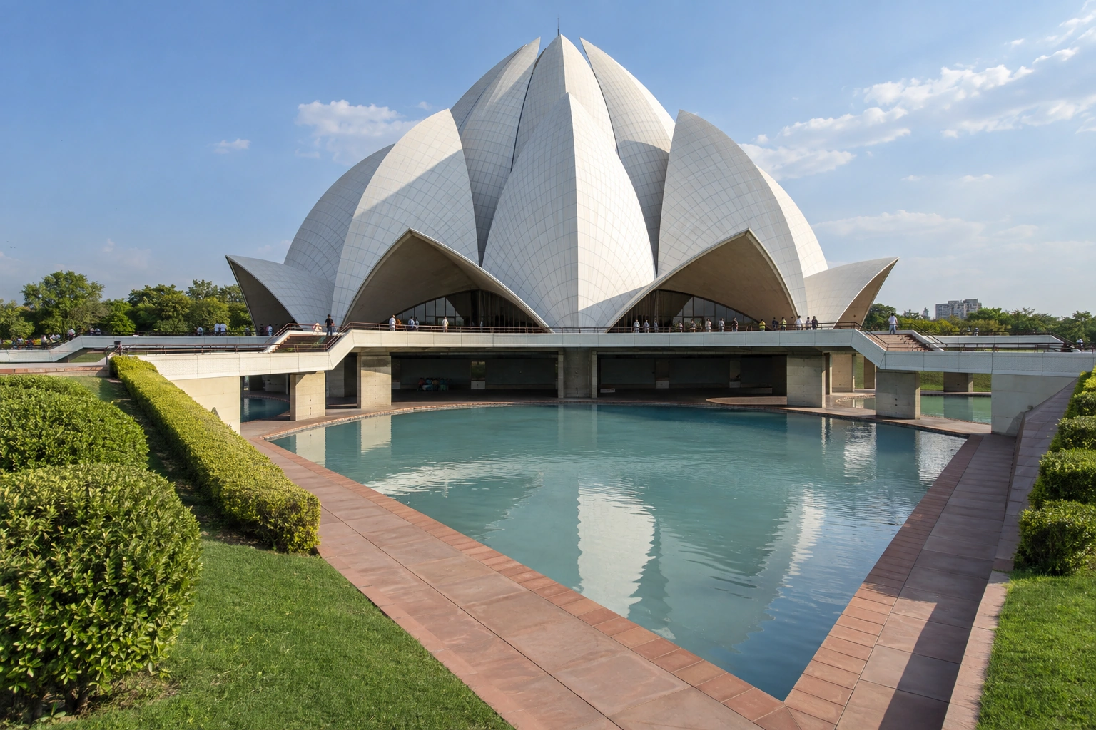 Illustrative Pools and Petals Experience preview at Lotus Temple