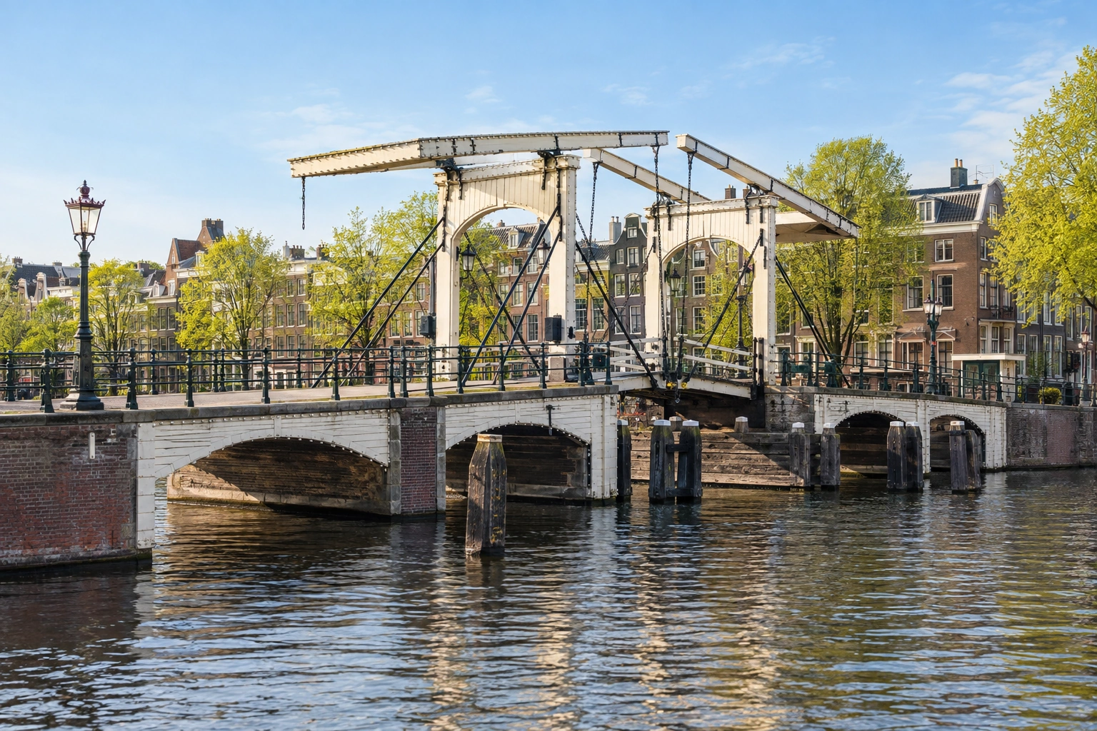 Illustrative catalog artwork of Magere Brug in Amsterdam