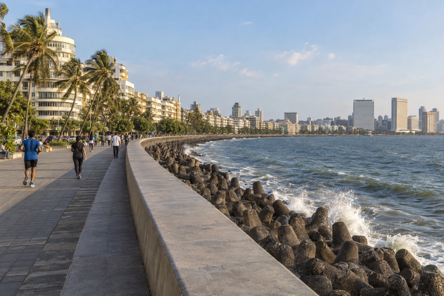Illustrative Promenade Daylight Experience preview at Marine Drive