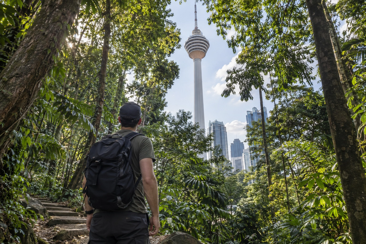 Illustrative Bukit Nanas Daylight Experience preview for Menara Kuala Lumpur