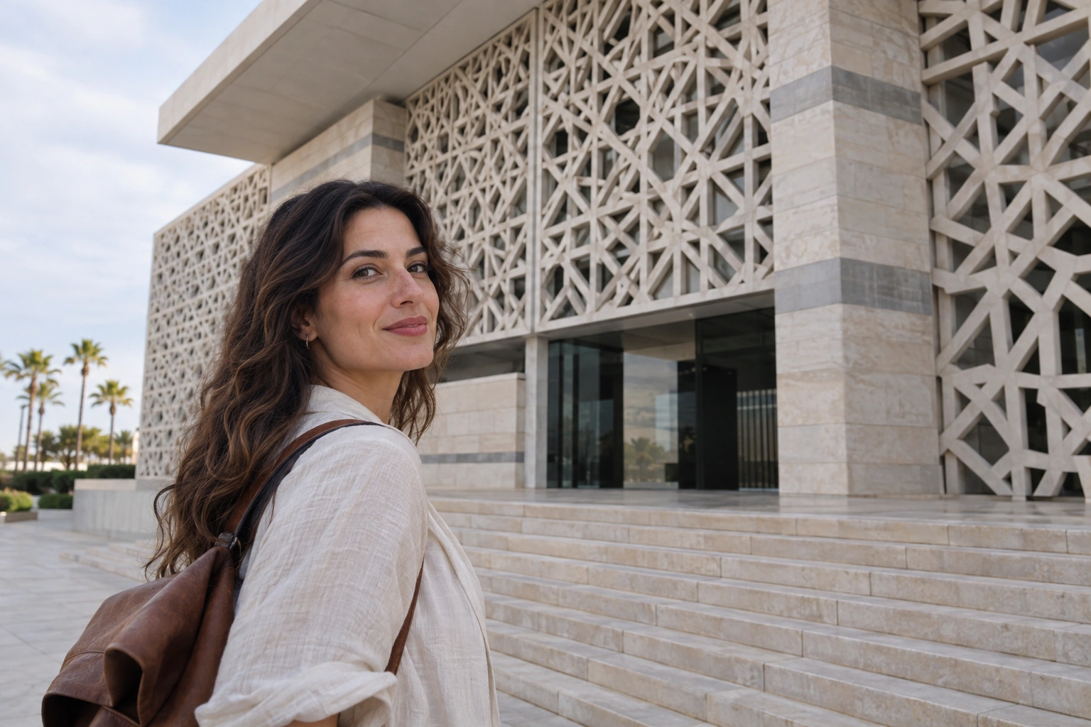 Illustrative Facade Patterns Experience preview for Mohammed VI Museum of Modern and Contemporary Art