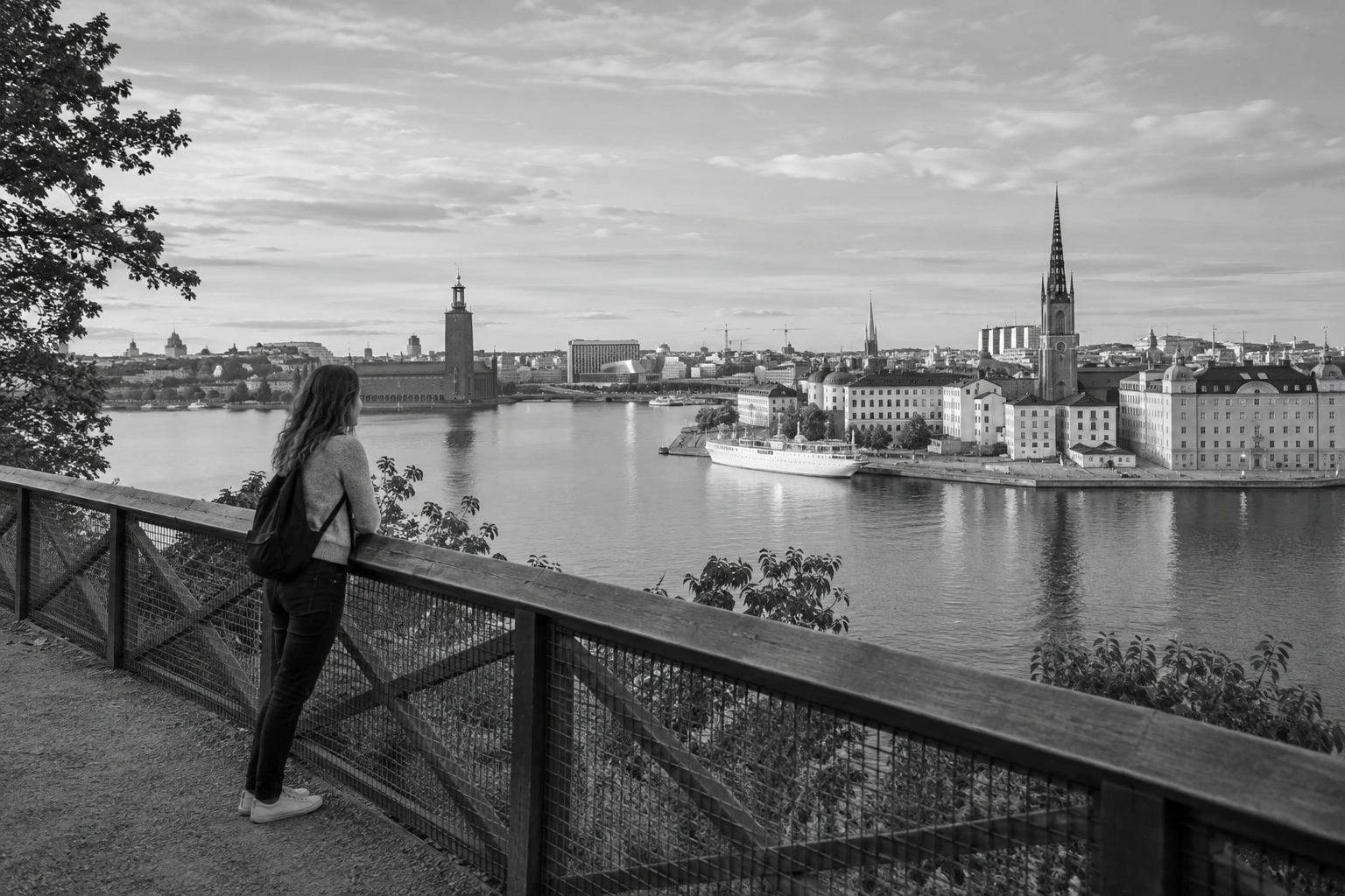 Illustrative Skyline on Film Experience preview for Monteliusvägen