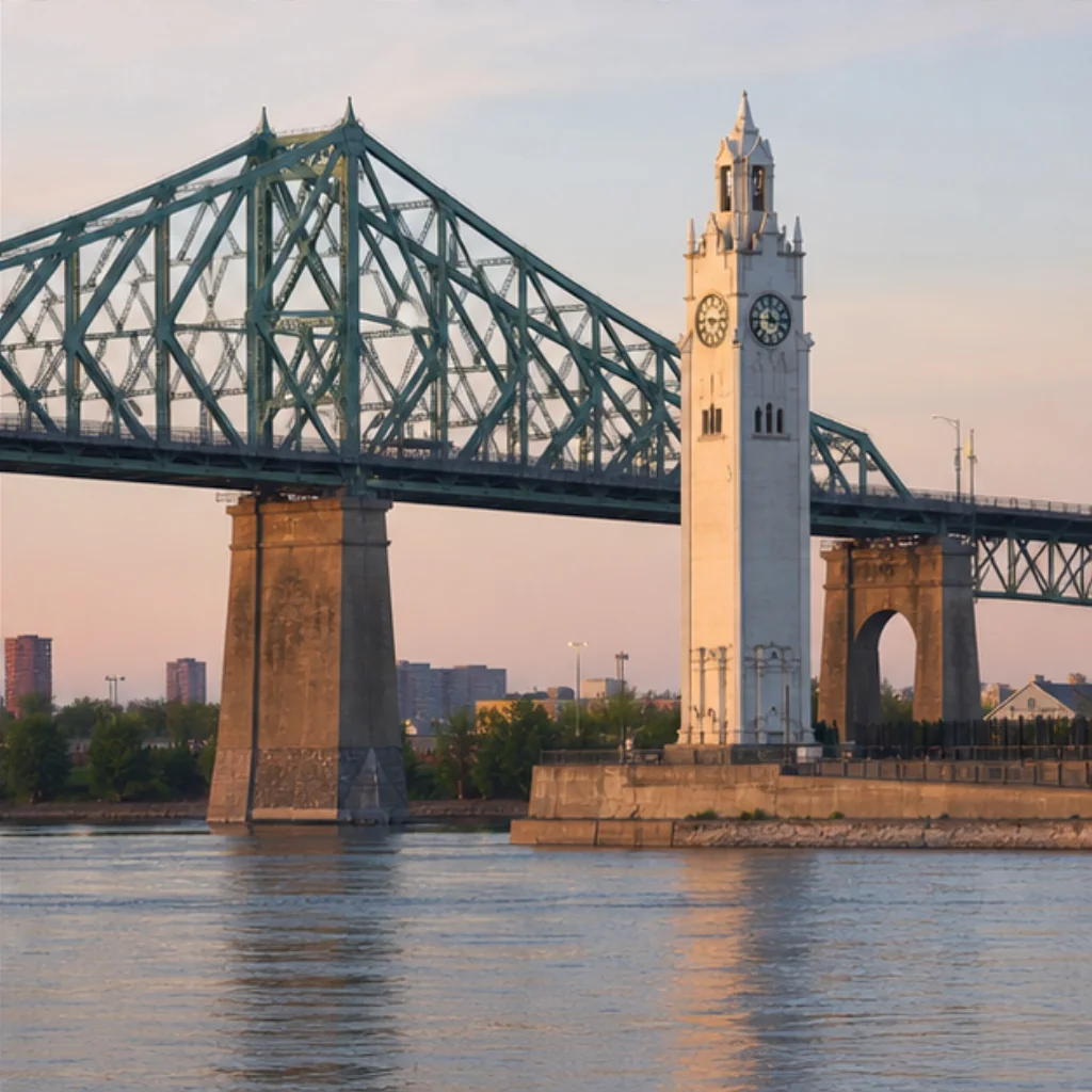 Illustrative Bridge Lines Experience preview for Montreal Clock Tower